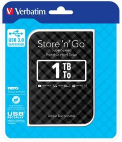VERBATIM Storen Go 2,5" GEN2 1TB USB 3.0 černý VERBATIM Storen Go 2,5" GEN2 1TB USB 3.0 černý