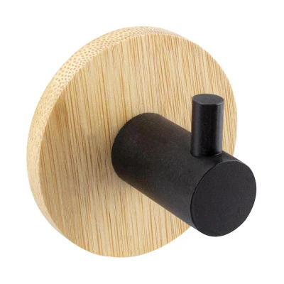 Věšák 5x5x3,5cm samolepicí bambus/kov.ČER Věšák 5x5x3,5cm samolepicí bambus/kov.ČER