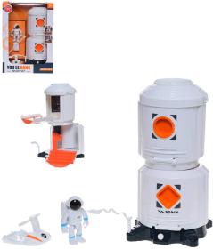 Vesmírná výzkumná stanice set s kosmonautem na baterie Světlo Zvuk