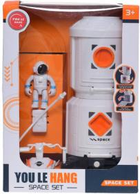 Vesmírná výzkumná stanice set s kosmonautem na baterie Světlo Zvuk