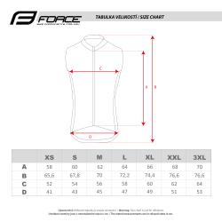Force WINDPRO oranžová cyklovesta , plná záda