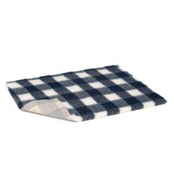 Vetbed protiskluz / Drybed modrá kostka 75 x 50 cm, vlas 30 mm Vetbed protiskluz / Drybed modrá kostka 75 x 50 cm, vlas 30 mm