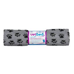 Vetbed protiskluz / Drybed šedá packy 150 x 100 cm DELUXE, vlas 30 mm Vetbed protiskluz / Drybed šedá packy 150 x 100 cm DELUXE, vlas 30 mm