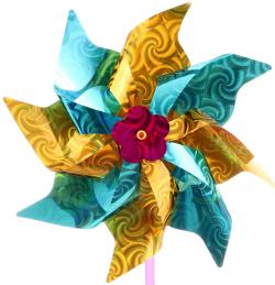 Větrník klasický lesklý barevný plastová tyčka set 2ks v sáčku