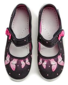 Vi-GGa-Mi Sara modro ružové dievčenské balerínky