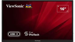 Viewsonic VA1650 přenosný 16" 1920x1080@60Hz/250cd/7ms/60Hz/HDMI/USB-C/Repro Viewsonic VA1650 přenosný 16" 1920x1080@60Hz/250cd/7ms/60Hz/HDMI/USB-C/Repro
