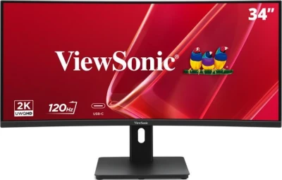 Viewsonic VA3420C-2 34" zakřivený VA/3440x1440@120Hz/3,5ms/300cd/HDMI/DP/USB/USB-C/Repro/Pivot/HAS/VESA