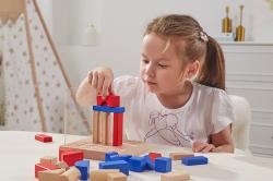 Viga Dřevěná hra Stavební bloky 3D