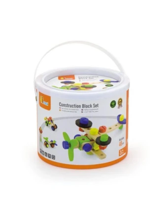 Viga Dřevěná konstrukční stavebnice pro děti 48 dílů