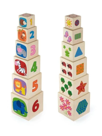 Viga Dřevěná pyramida pro děti Viga Viga Dřevěná pyramida pro děti Viga