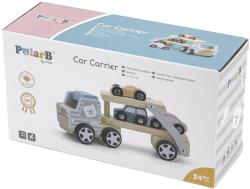 Viga DŘEVO PolarB Auto kamion baby set se 3 autíčky (dřevěná hračka)