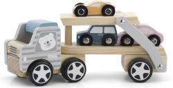Viga DŘEVO PolarB Auto kamion baby set se 3 autíčky (dřevěná hračka)