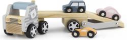 Viga DŘEVO PolarB Auto kamion baby set se 3 autíčky (dřevěná hračka)
