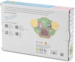 Viga DŘEVO PolarB baby hra na schovávanou manipulační deska zvířátka