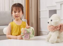 Viga DŘEVO PolarB baby hra na schovávanou manipulační deska zvířátka