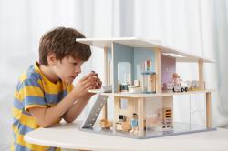 Viga DŘEVO PolarB Chaloupka domeček pro panenky (dřevěná hračka)