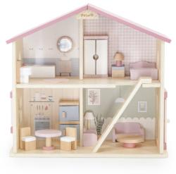 Viga DŘEVO PolarB Domeček pro panenky set s doplňky 16ks