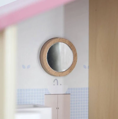 Viga DŘEVO PolarB Domeček pro panenky set s doplňky 16ks