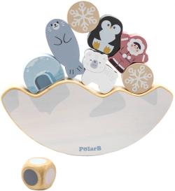 Viga DŘEVO PolarB hra baby balanční ledová kra (dřevěná hračka) Viga DŘEVO PolarB hra baby balanční ledová kra (dřevěná hračka)
