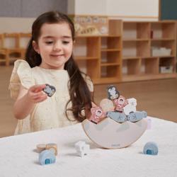 Viga DŘEVO PolarB hra baby balanční ledová kra (dřevěná hračka)