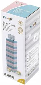 Viga DŘEVO PolarB Hra věž balanční Jenga 54 dílků (dřevěná hračka)
