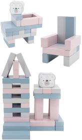 Viga DŘEVO PolarB Hra věž balanční Jenga 54 dílků (dřevěná hračka)
