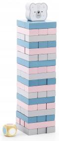 Viga DŘEVO PolarB Hra věž balanční Jenga 54 dílků (dřevěná hračka)