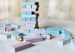 Viga DŘEVO PolarB Hra věž balanční Jenga 54 dílků (dřevěná hračka)