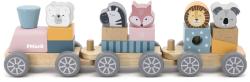 Viga DŘEVO PolarB Mašinka vláček se zvířátky baby (dřevěná hračka)