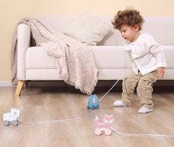 Viga DŘEVO PolarB Tahačka baby lední medvěd tahací (dřevěná hračka)