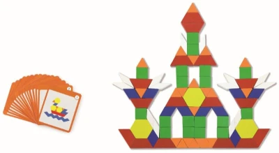 Viga DREVO Tangramy magnetické tvary 102 dielikov puzzle skladačka