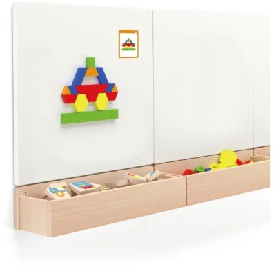 Viga DREVO Tangramy magnetické tvary 102 dielikov puzzle skladačka
