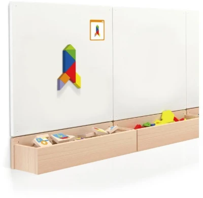 Viga DREVO Tangramy magnetické tvary 35 dielikov puzzle skladačka