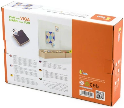 Viga DREVO Tangramy magnetické tvary 40 dielikov puzzle skladačka