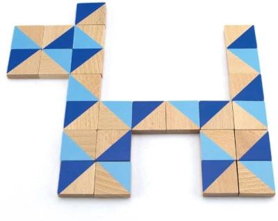 Viga DREVO Tangramy magnetické tvary 40 dielikov puzzle skladačka