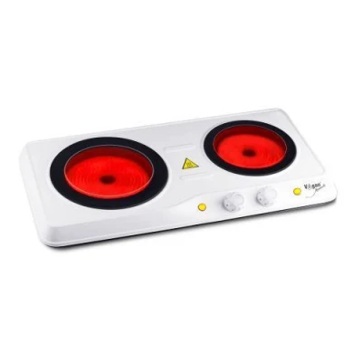 Vigan Vařič el. dvouplotýnkový 1200W/800W sklokeramika BÍ