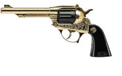 Villa kapslíková pistole Pecos kovová zlatá