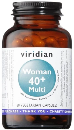 Viridian 40+ Woman Multivitamin 60 kapslí
