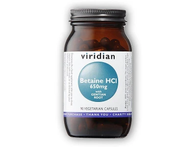 Viridian Betaine HCL 650 mg 90 kapslí Viridian Betaine HCL 650 mg 90 kapslí