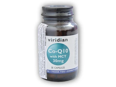 Viridian Co-enzym Q10 with MCT 30mg 30 kapslí Viridian Co-enzym Q10 with MCT 30mg 30 kapslí