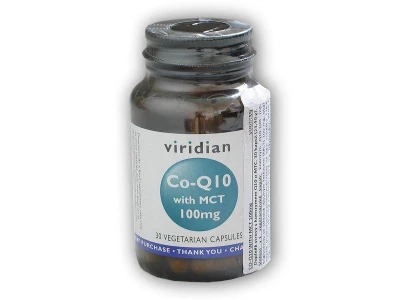 Viridian Co Q10 With MCT 100mg 30 kapslí Viridian Co Q10 With MCT 100mg 30 kapslí