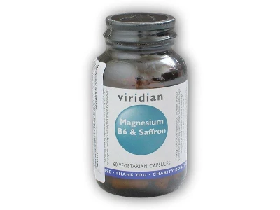 Viridian Magnesium B6 + Saffron 60 kapslí Viridian Magnesium B6 + Saffron 60 kapslí