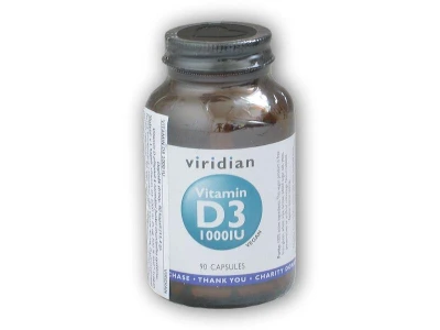 Viridian Vitamin D3 1000iu 90 kapslí Viridian Vitamin D3 1000iu 90 kapslí
