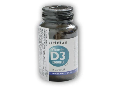 Viridian Vitamin D3 2000IU 60 kapslí Viridian Vitamin D3 2000IU 60 kapslí