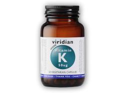 Viridian Vitamin K 50ug 30 kapslí