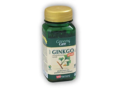 VitaHarmony Ginkgo 60mg extrakt 100 kapslí VitaHarmony Ginkgo 60mg extrakt 100 kapslí