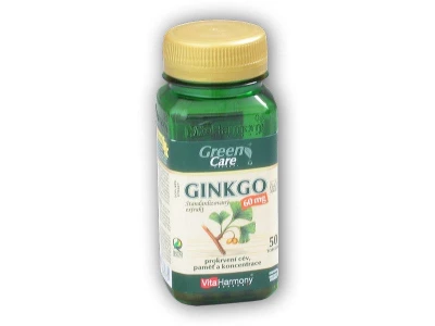 VitaHarmony Ginkgo 60mg extrakt 50 kapslí VitaHarmony Ginkgo 60mg extrakt 50 kapslí