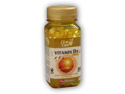 VitaHarmony Vitamín D3 1000 IU 25mcg 300 tobolek VitaHarmony Vitamín D3 1000 IU 25mcg 300 tobolek