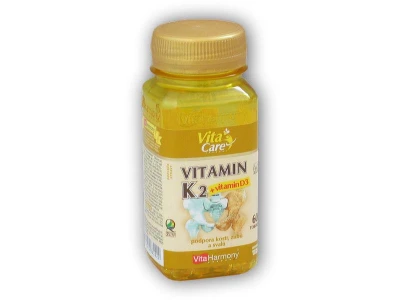VitaHarmony Vitamín K2 100mcg + D3 25mcg 60 tablet VitaHarmony Vitamín K2 100mcg + D3 25mcg 60 tablet
