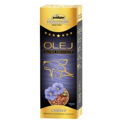 Vitar Veterinae Lněný olej 1000 ml Vitar Veterinae Lněný olej 1000 ml